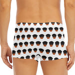 Rottweiler Face Pattern Print Men's Short Boxer Briefs