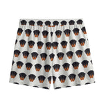 Rottweiler Face Pattern Print Mesh Shorts