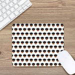 Rottweiler Face Pattern Print Mouse Pad