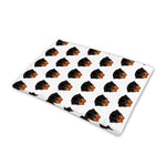 Rottweiler Face Pattern Print Pet Cooling Mat Cover