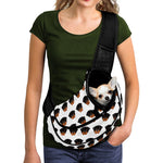 Rottweiler Face Pattern Print Pet Sling Carrier