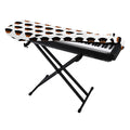 Rottweiler Face Pattern Print Piano Keyboard Cover