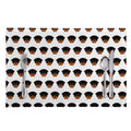 Rottweiler Face Pattern Print Placemat