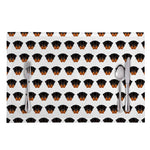 Rottweiler Face Pattern Print Placemat