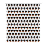 Rottweiler Face Pattern Print Polyester Shower Curtain