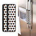 Rottweiler Face Pattern Print Refrigerator Handle Covers