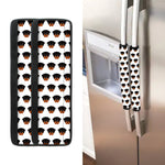 Rottweiler Face Pattern Print Refrigerator Handle Covers