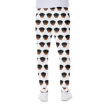 Rottweiler Face Pattern Print Scuba Joggers