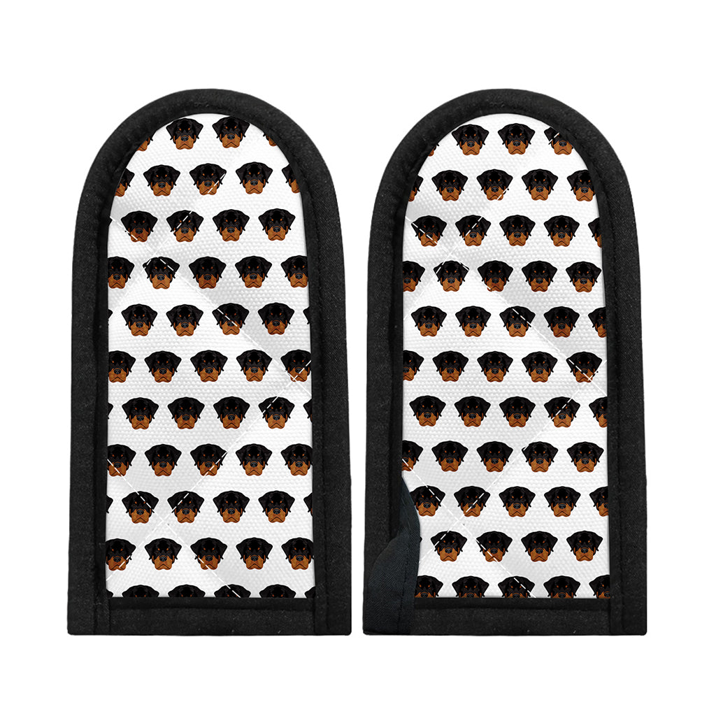 Rottweiler Face Pattern Print Skillet Handle Cover