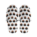 Rottweiler Face Pattern Print Slippers