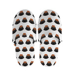 Rottweiler Face Pattern Print Slippers