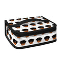 Rottweiler Face Pattern Print Small Lunch Bag