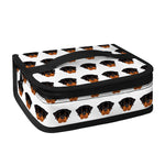 Rottweiler Face Pattern Print Small Lunch Bag
