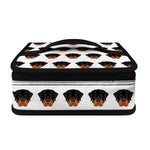 Rottweiler Face Pattern Print Small Lunch Bag