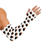 Rottweiler Face Pattern Print Sun Protection Arm Sleeves