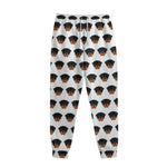 Rottweiler Face Pattern Print Sweatpants
