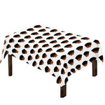 Rottweiler Face Pattern Print Tablecloth
