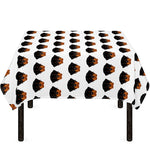 Rottweiler Face Pattern Print Tablecloth