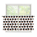 Rottweiler Face Pattern Print Tier Curtains