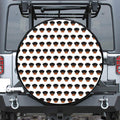 Rottweiler Face Pattern Print Tire Cover