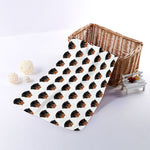 Rottweiler Face Pattern Print Towel