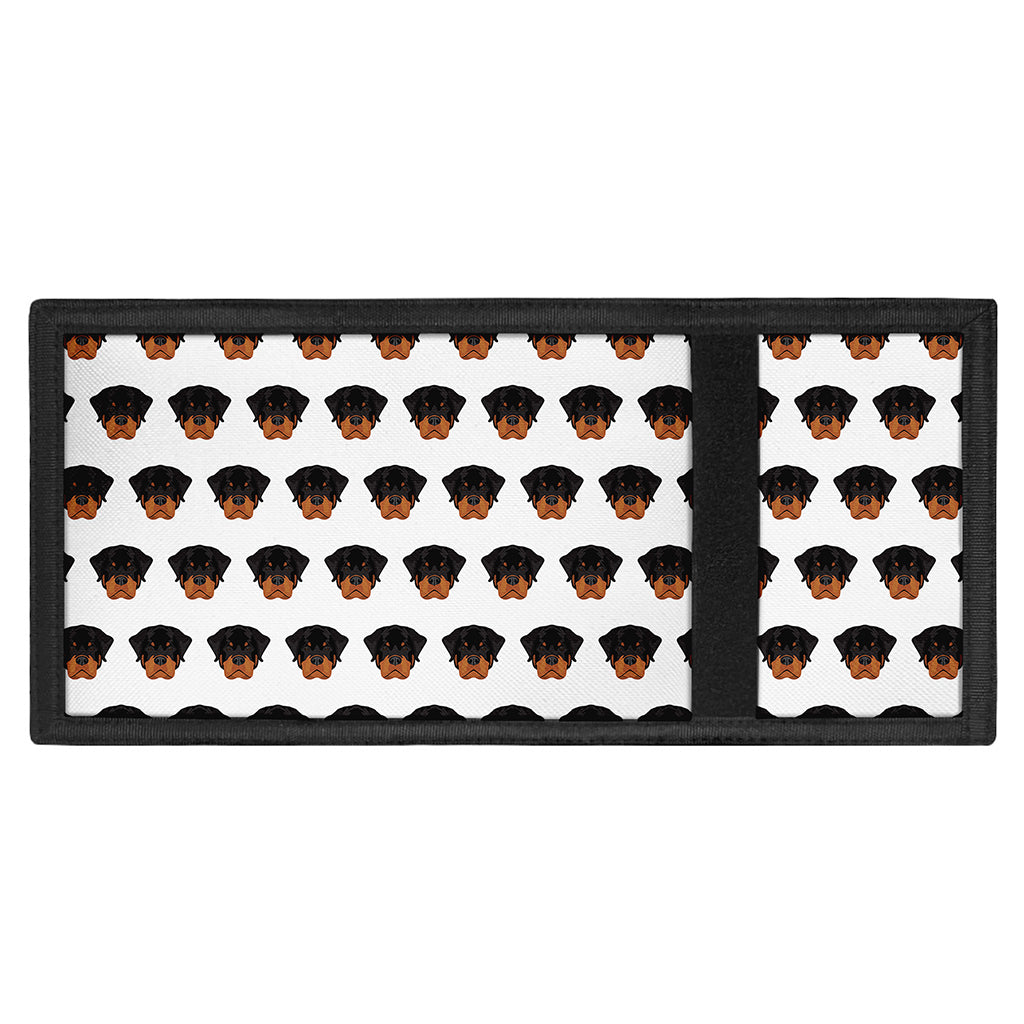 Rottweiler Face Pattern Print Trifold Wallet