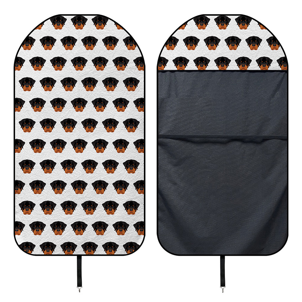 Rottweiler Face Pattern Print Waterproof Car Seat Cover