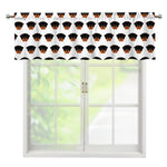 Rottweiler Face Pattern Print Window Valance