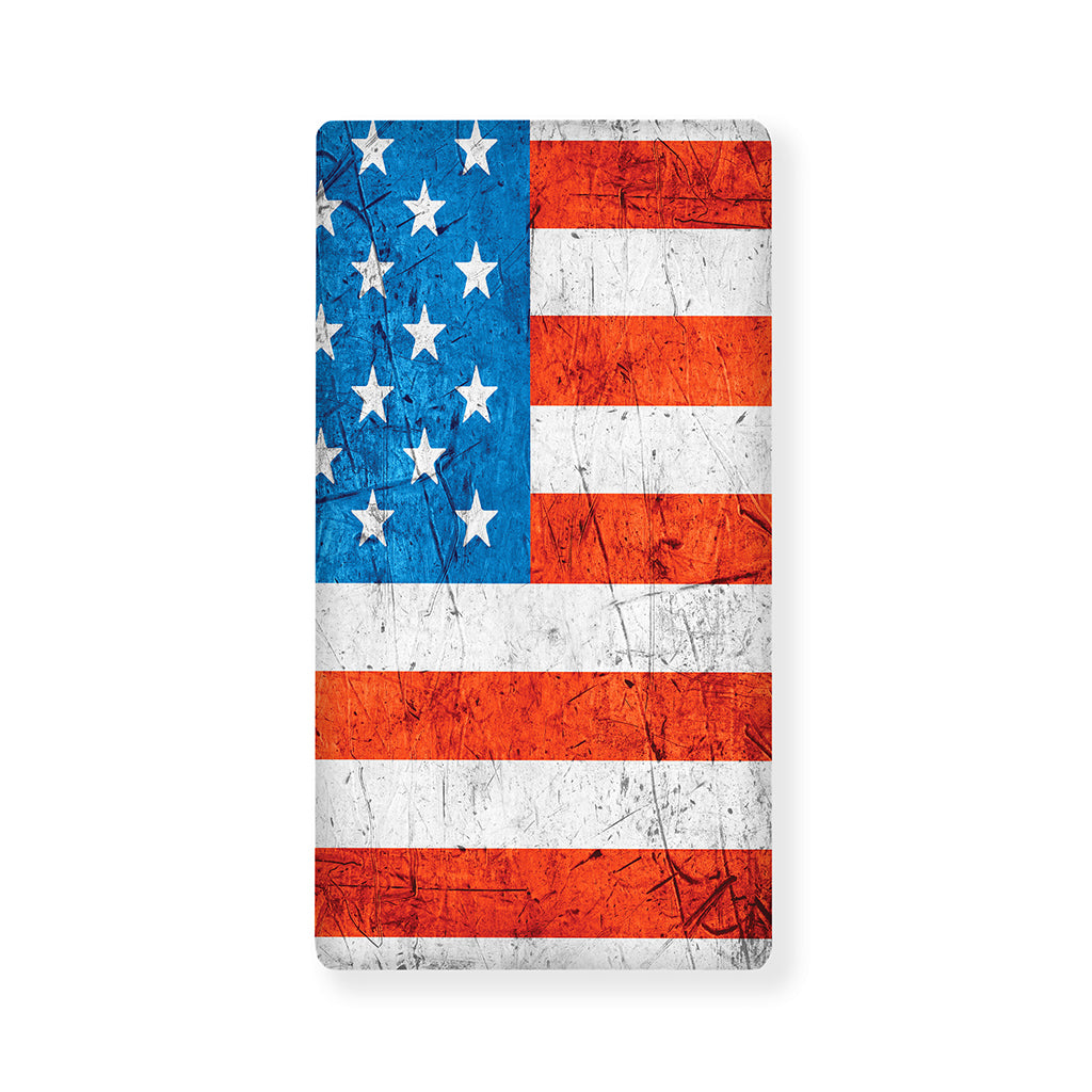 Rough USA Flag Print Baby Crib Sheet