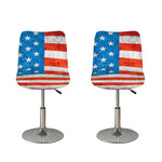 Rough USA Flag Print Bar Stool Covers