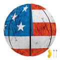 Rough USA Flag Print Basketball