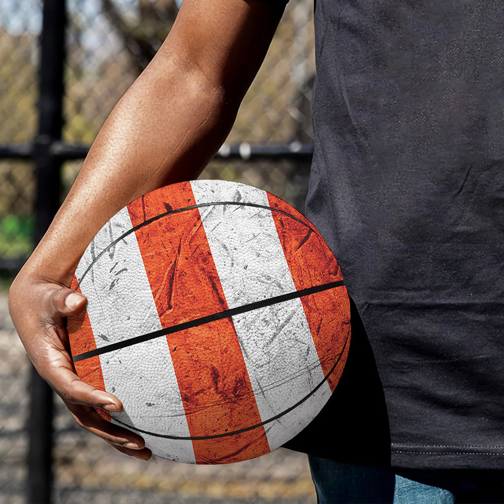 Rough USA Flag Print Basketball