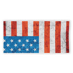 Rough USA Flag Print Beach Towel