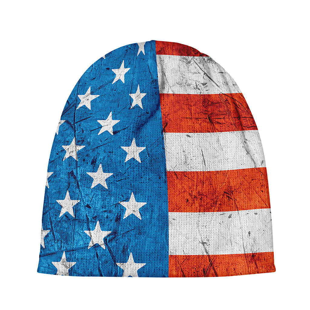 Rough USA Flag Print Beanie
