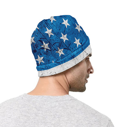 Rough USA Flag Print Beanie