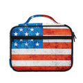 Rough USA Flag Print Briefcase Bible Bag