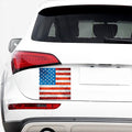 Rough USA Flag Print Car Sticker