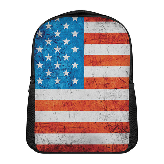 Rough USA Flag Print Casual Backpack