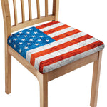 Rough USA Flag Print Chair Cushion Cover