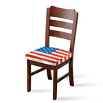 Rough USA Flag Print Chair Cushion Cover