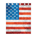 Rough USA Flag Print Curtain