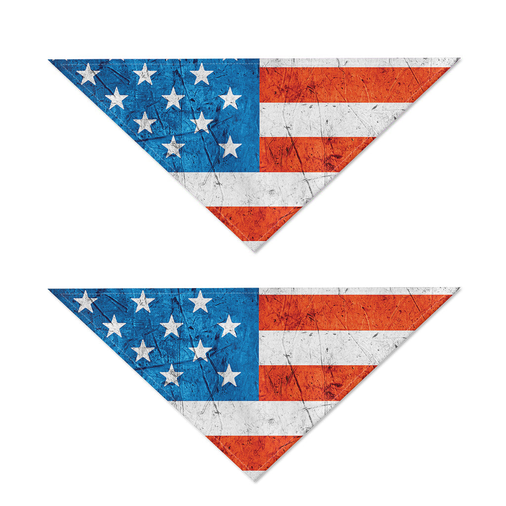 Rough USA Flag Print Dog Bandana