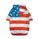 Rough USA Flag Print Dog Zip Up Hoodie