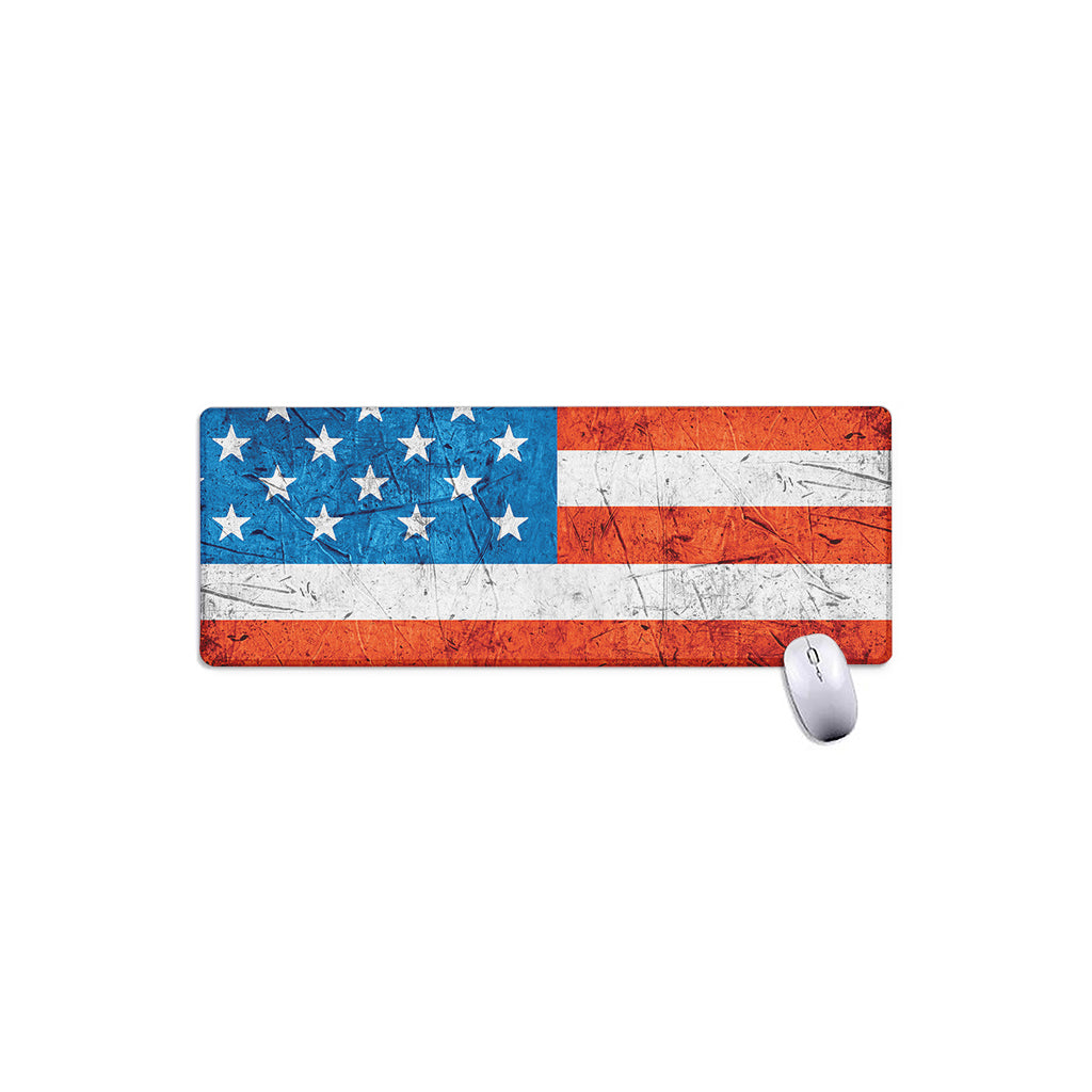 Rough USA Flag Print Extended Mouse Pad