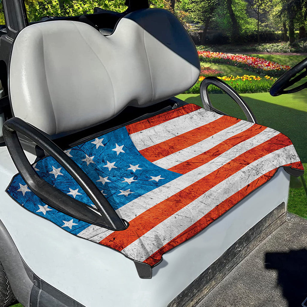 Rough USA Flag Print Golf Cart Seat Cover
