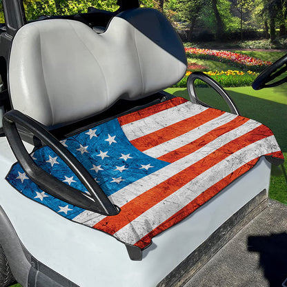Rough USA Flag Print Golf Cart Seat Cover