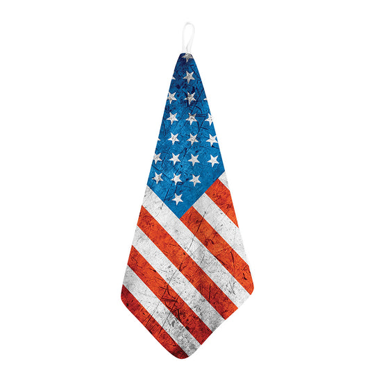 Rough USA Flag Print Hand Towel
