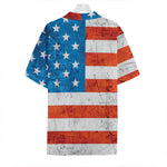 Rough USA Flag Print Hawaiian Shirt