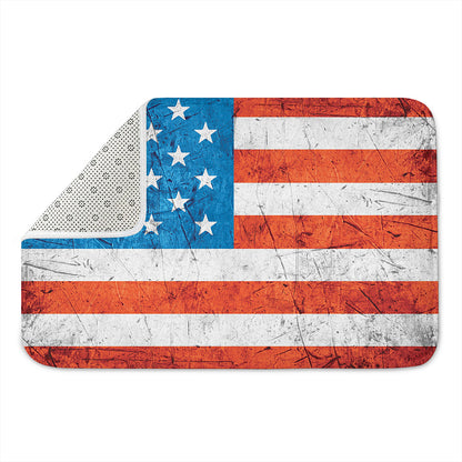 Rough USA Flag Print Indoor Door Mat