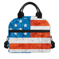 Rough USA Flag Print Insulated Lunch Bag
